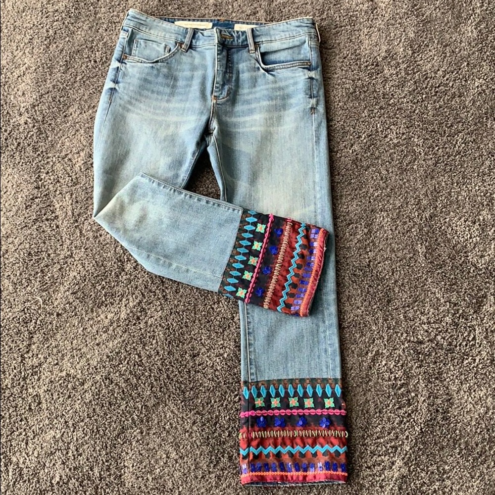 Anthropology Pilcro jeans with embellishments